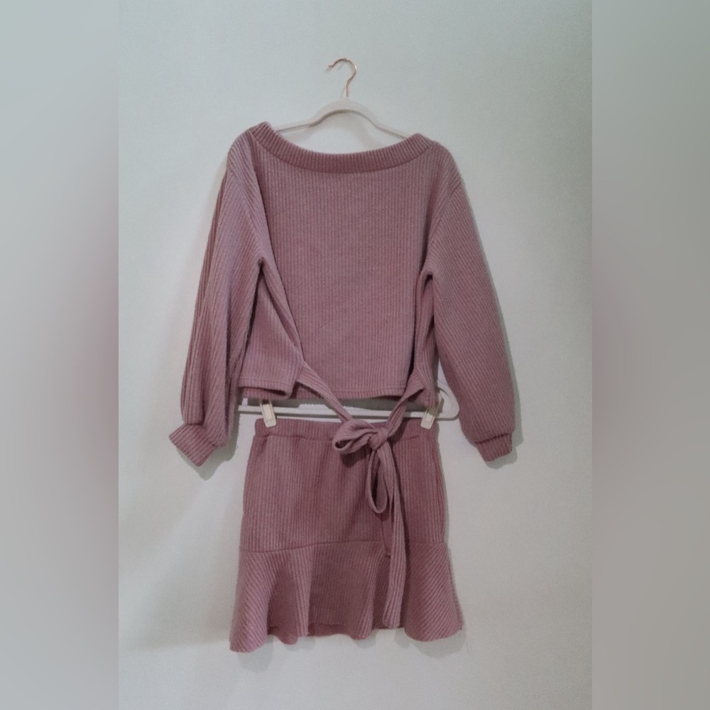 Pink Crew Neck Sweater
